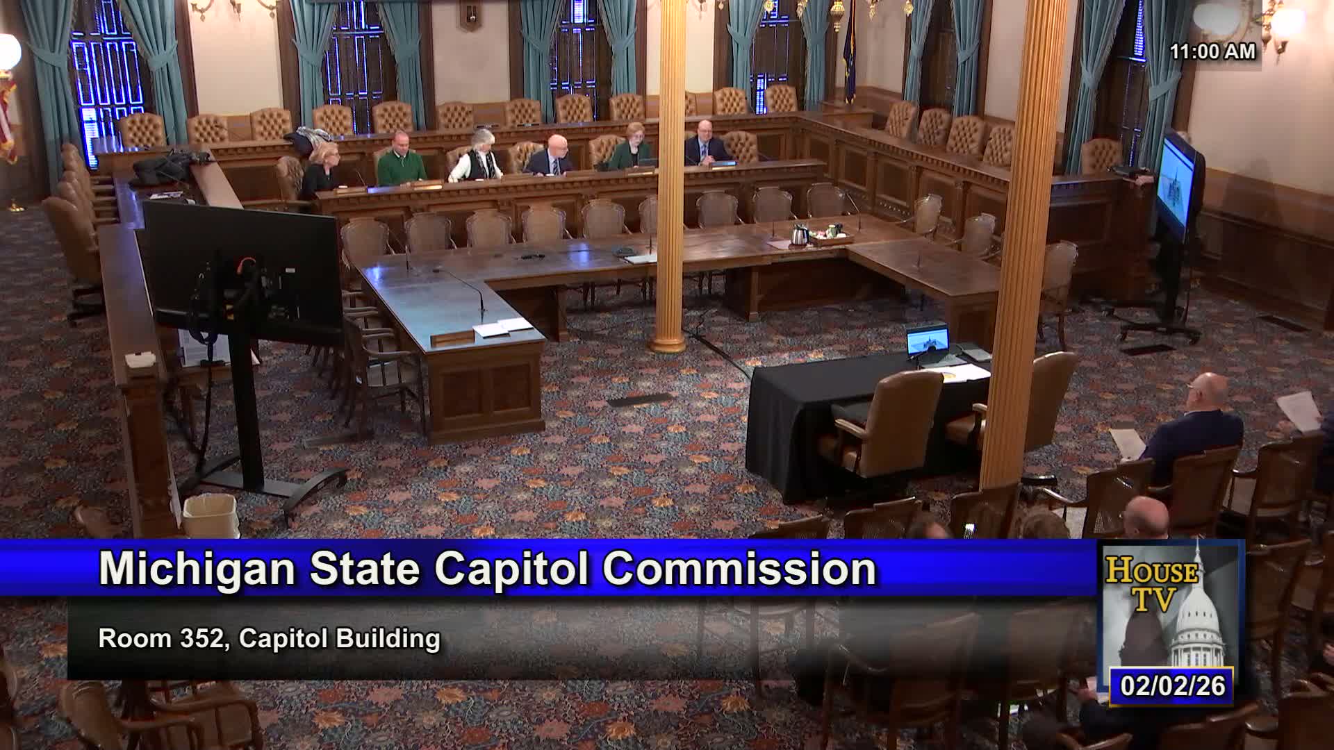 Commission approves minutes, excuses Hobbs and adjourns