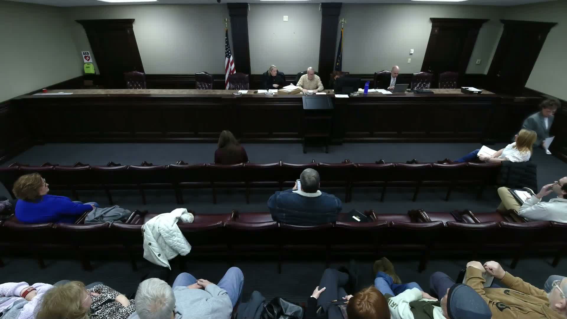 Commissioners weigh whether to accept late RFP bids after postal delays; approve payroll, claims and appointments