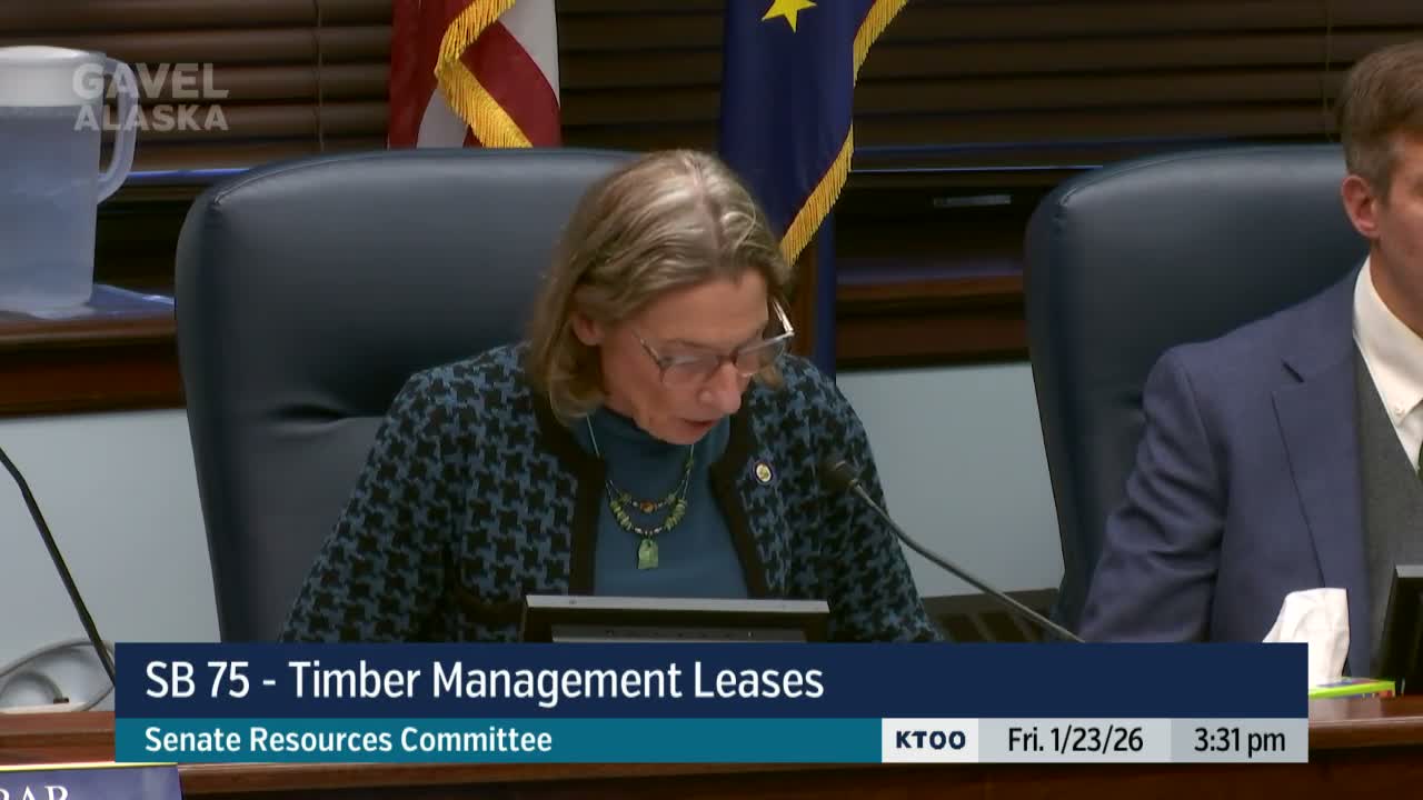 Senator Bjorkman urges safeguards on timber leases; Senate sets SB75 aside