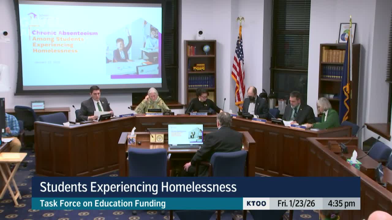 School liaisons, bus routes and basic needs aid keep homeless students in class, presenters tell Alaska task force