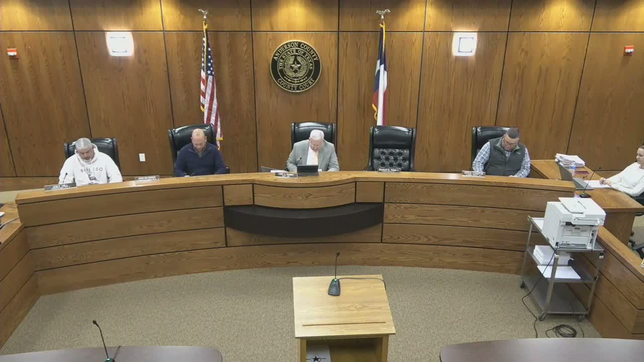 Votes at a glance: Anderson County Commissioner's Court, Dec. 30, 2025