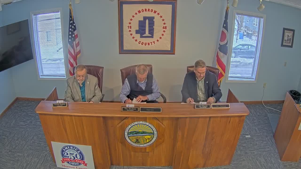 Morrow County approves routine transfers, signs grant consent and hears EMPG award