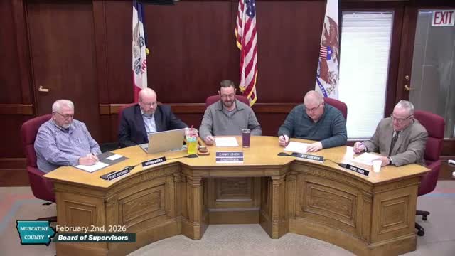 Muscatine County supervisors approve $308,660.91 in claims