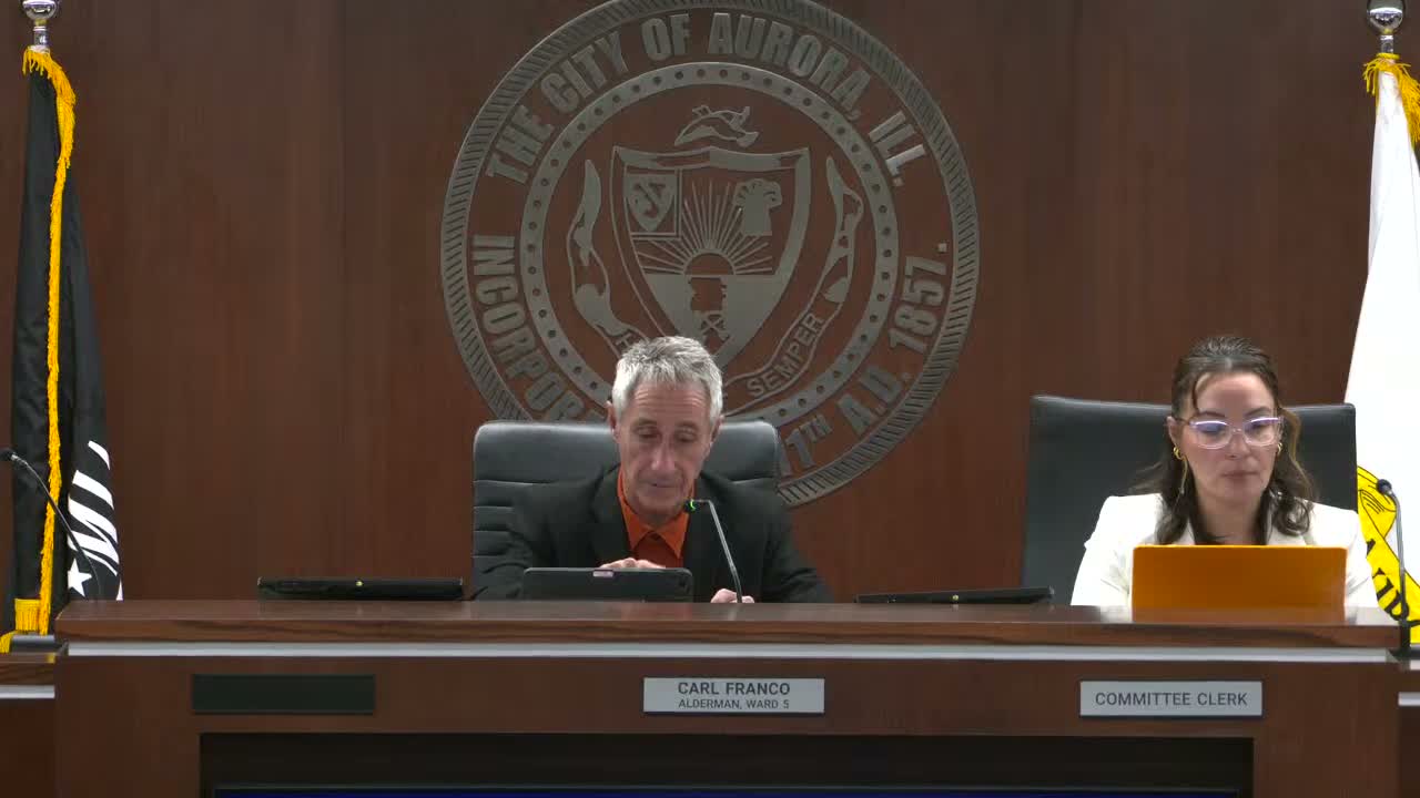 Aurora aldermen debate compensation overhaul targeting roughly $32,000 base; committee to forward proposal to COW