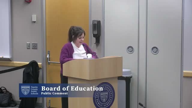 Parents press Fayette County board for transparency on RISE/GWC moves; union supporters ask for bargaining resolution