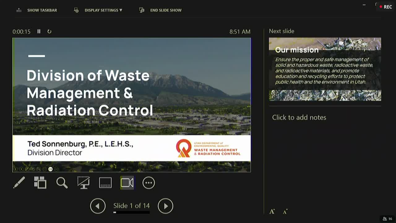 New waste and radiation control director outlines portal rollout, tire recycling gains and uranium oversight