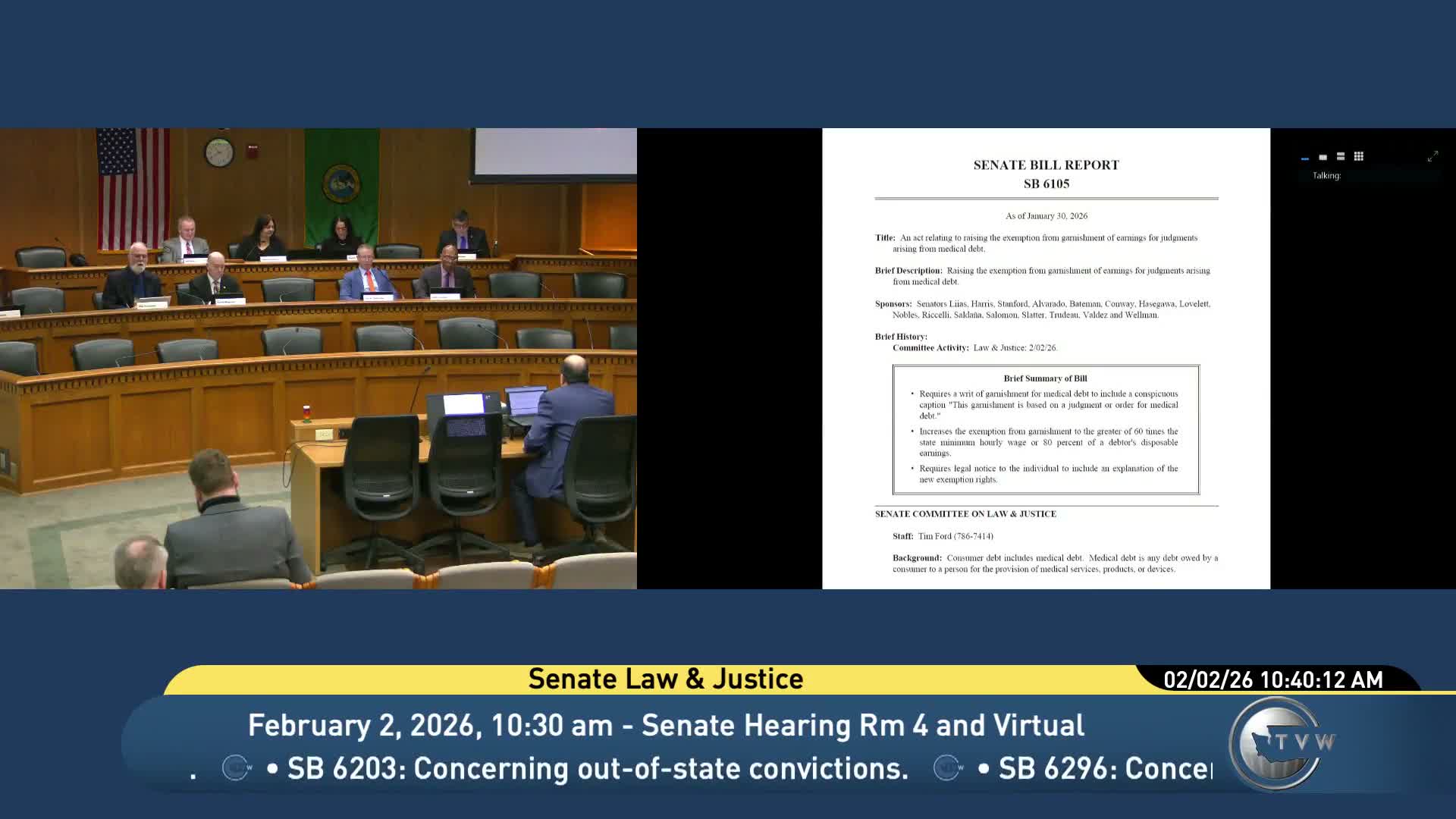 Advocates press committee to raise wage protections for medical-debt garnishment