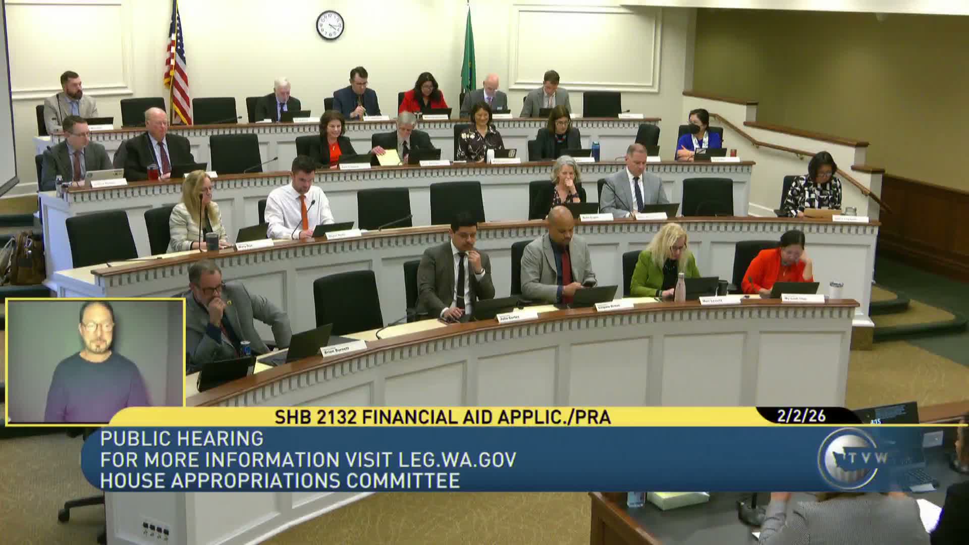 Committee hears students and advocates urge limits on WASFA data sharing and retention