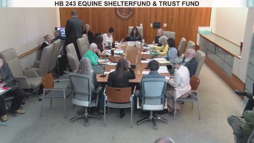 Lawmakers debate $500,000 infusion and trust fund for equine rescues; committee vote ties in floor discussion