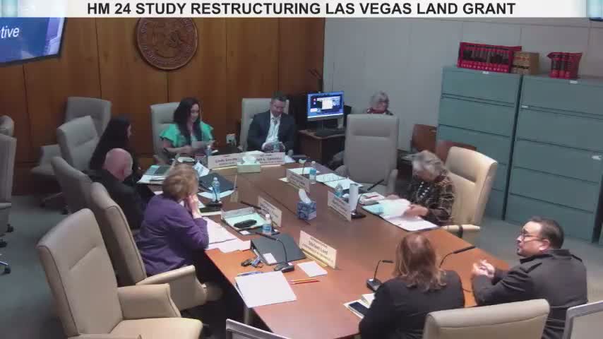 Committee approves memorial asking DOJ and Land Grant Council to study Las Vegas Land Grant restructuring