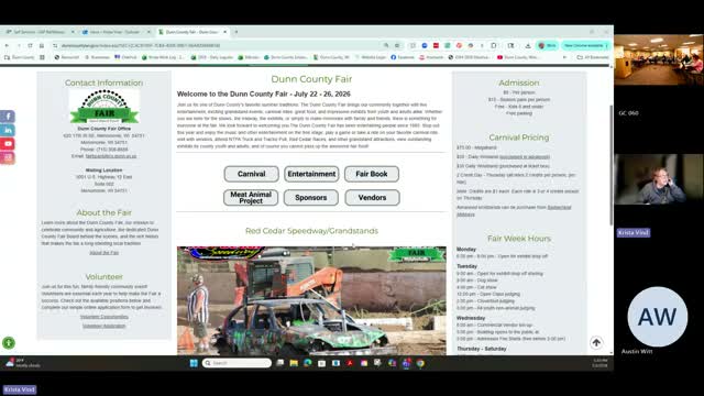 Fair board reviews county-hosted fair website and agrees $4,500 radio advertising plan