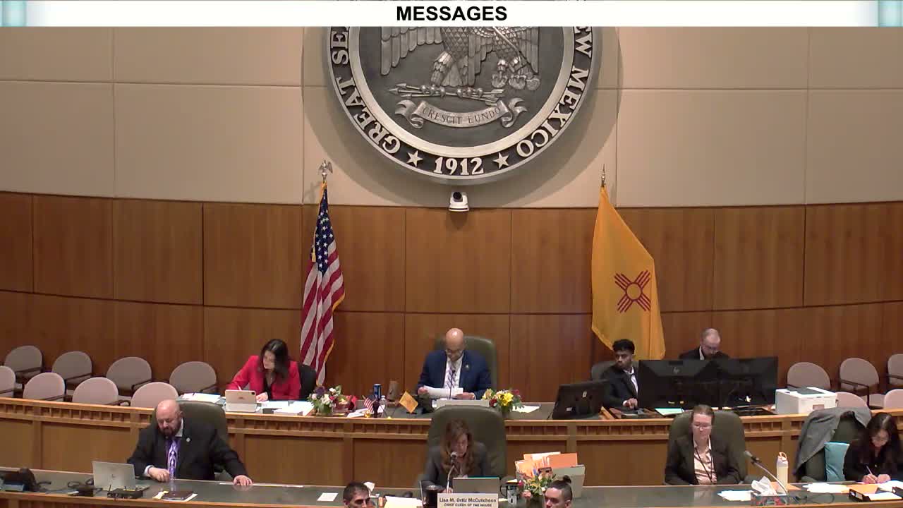 House reads dozens of bills by title, adopts committee reports and forwards measures to committees