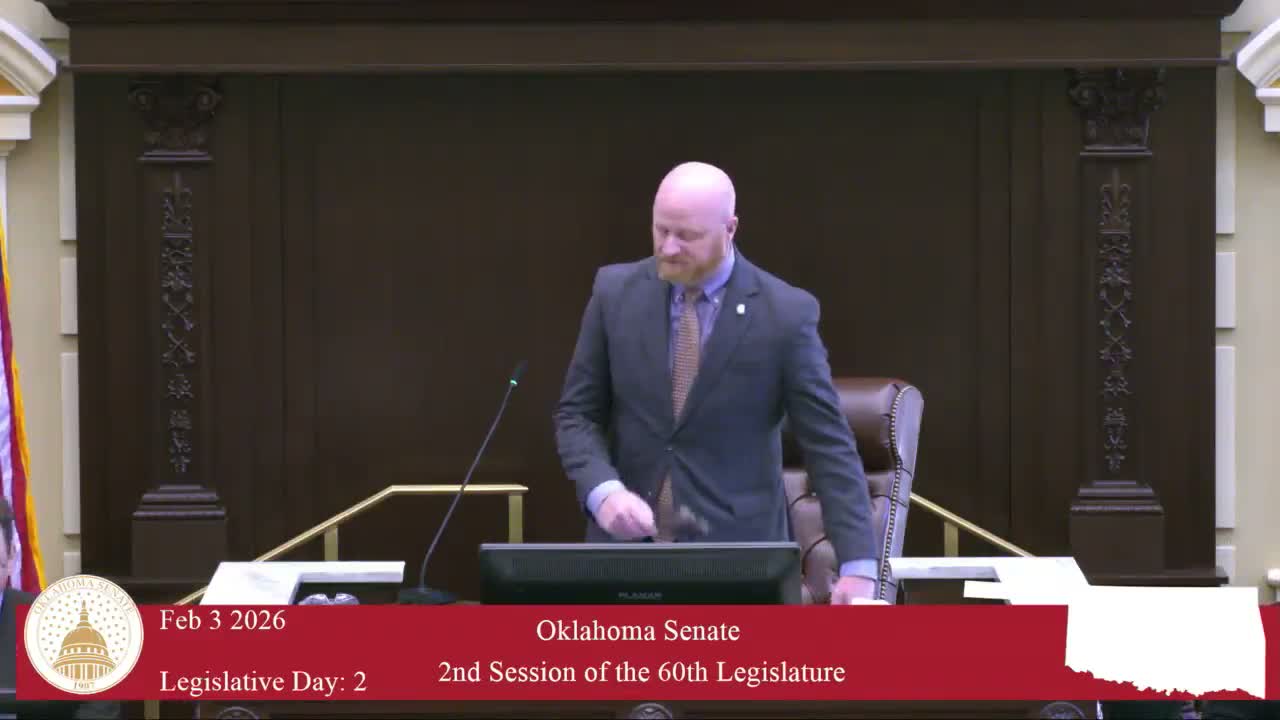 Senate approves standing committee rosters as session opens; pages and interns introduced