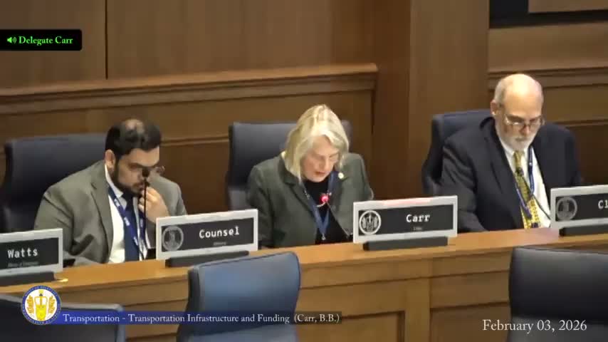 Subcommittee hears bill to add adult changing stations to VDOT rest areas; bill laid on table