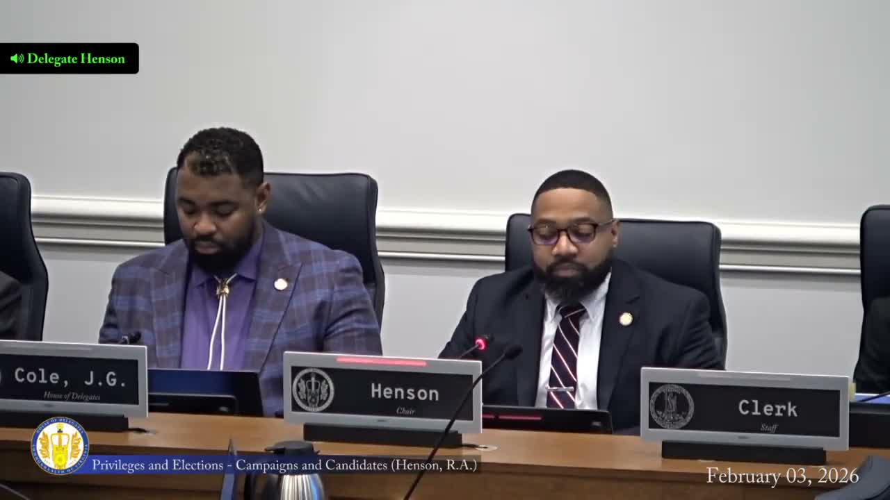 Subcommittee approves limit on campaign depositories, delays effect to 2027