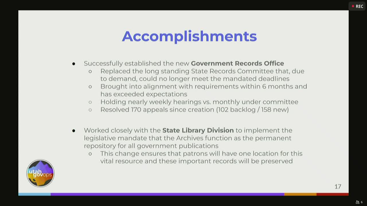 State Archives requests modest ongoing funding and one-time modernization to preserve electronic records