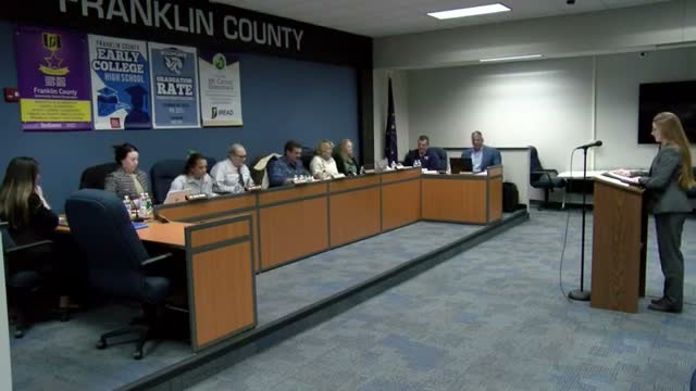 Franklin County school board and finance board elect officers, keep per diem at $2,000