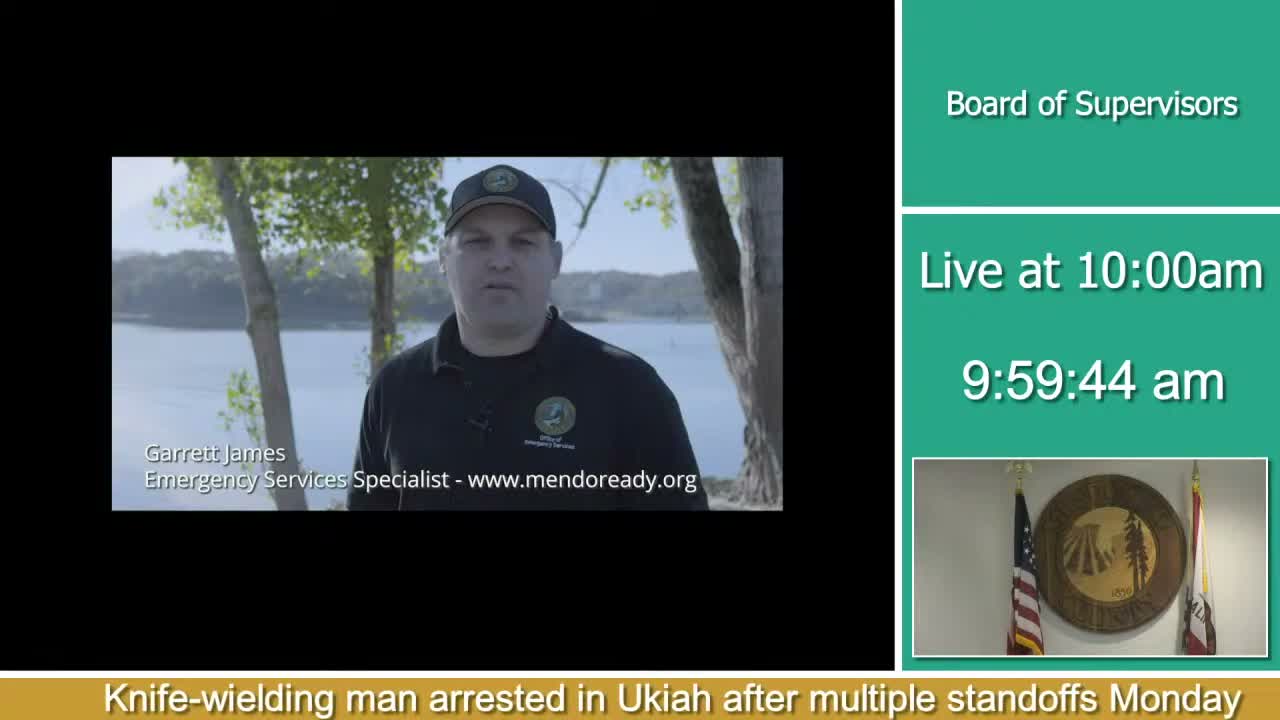 Mendocino County Office of Emergency Services urges residents to 'Be Mendo Ready' and sign up for alerts