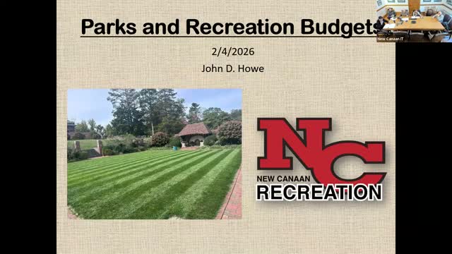 New Canaan parks and recreation budget shows modest program growth; $100,000 accounting change inflates apparent administration increase