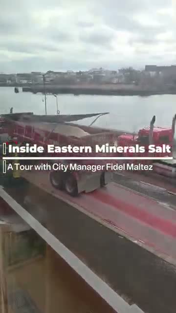 Chelsea residents tour Eastern Salt site; company outlines regional coverage and offers free salt to locals