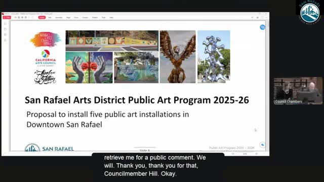 San Rafael approves five downtown public artworks from state grant-funded program
