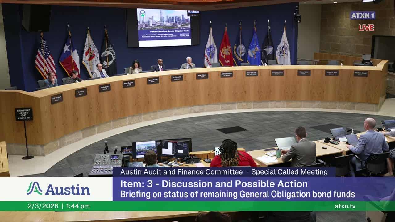 Staff: $2.45 billion in bond programs; $166 million housing balance uncommitted, $790 million in CEO authorizations