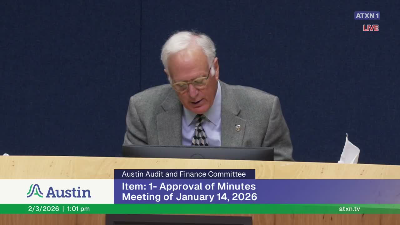 Audit & Finance Committee forwards revised bond decision tree to full Austin City Council