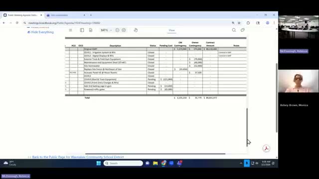 Waunakee facility committee approves second middle‑school batting cage, staff proposes modest fees for outside users