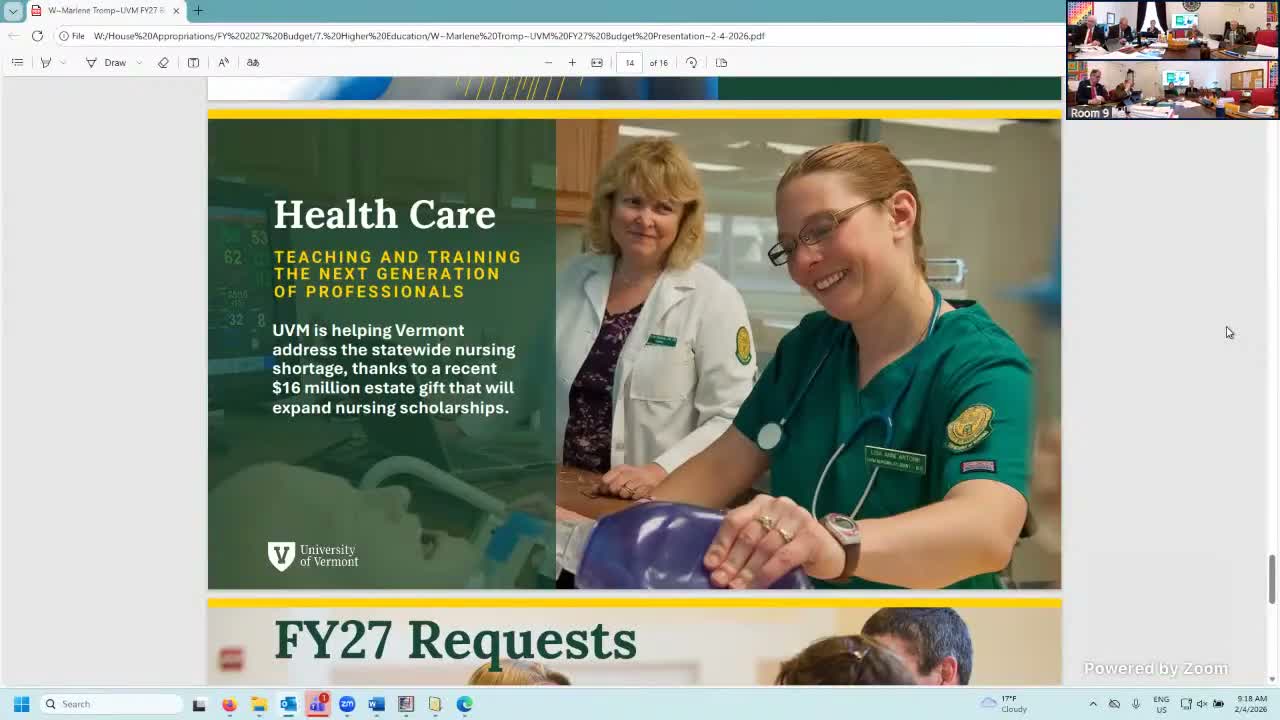 UVM president says $16M estate gift will fund nursing scholarships amid clinical-placement bottleneck