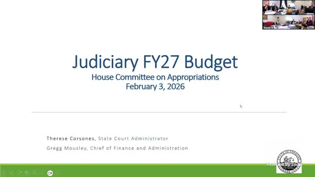Judiciary asks for roughly $82 million in FY27, highlights IT, help-desk and training needs