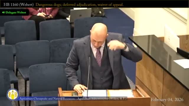 Subcommittee rejects proposal to change appeals process for dangerous dog cases