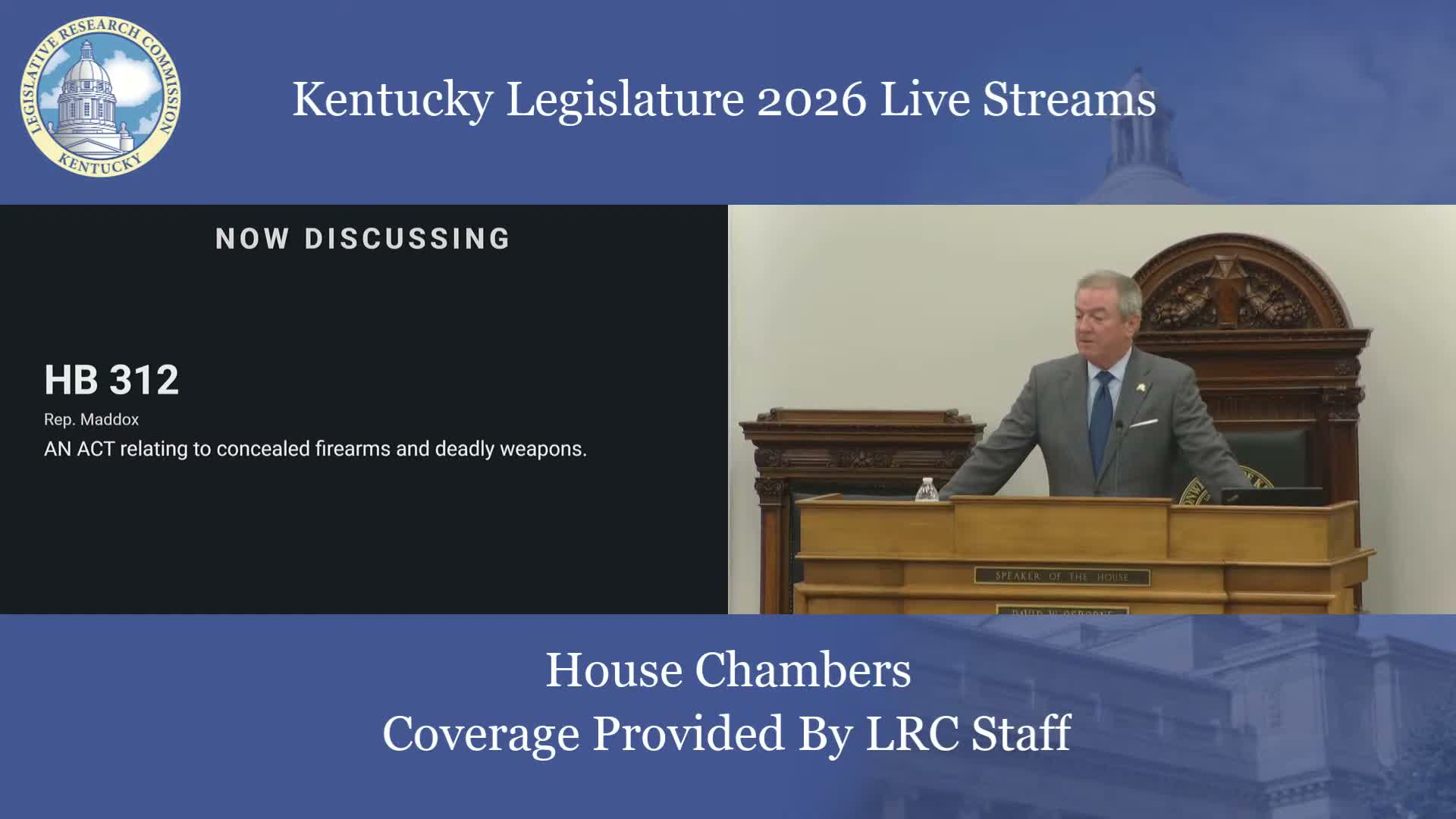 Kentucky House debates bill to let 18‑ to 20‑year‑olds obtain provisional concealed‑carry licenses