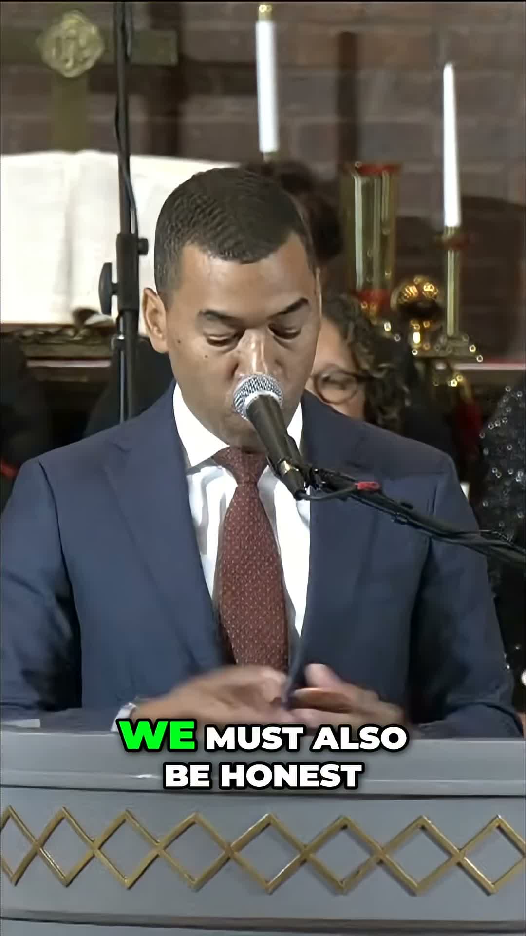 Unidentified speaker invokes Dr. King, urges renewed commitment to justice