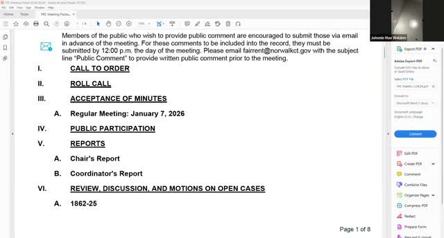 Fair Rent Commission approves minutes and closes multiple cases; several matters continued for negotiation