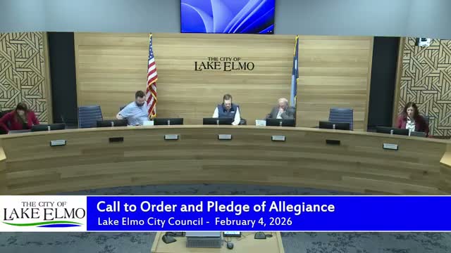 Lake Elmo City Council approves agenda, minutes and consent items; schedules follow-ups