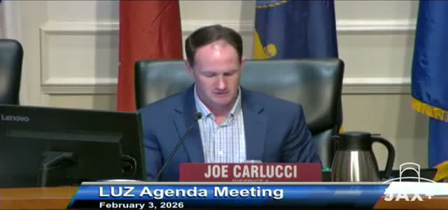 Land use committee considers Feb. 3 exhibit update and proposed change to allow commercial uses; defers many items