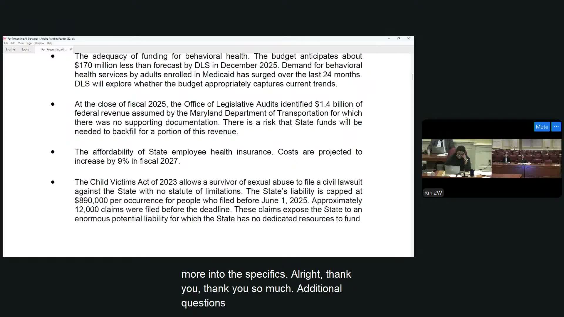 DLS: Office of Legislative Audits flagged $1.4 billion in federal revenue at MDOT lacking supporting documentation