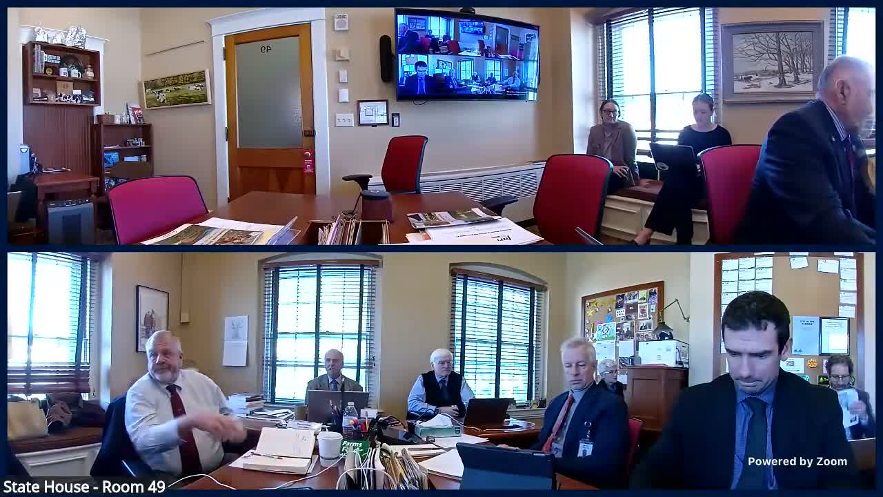 Committee schedules wood products manufacturing briefing; Audubon Vermont representative to present