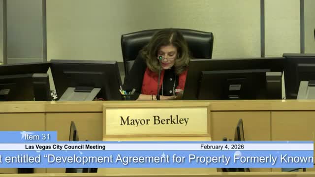 Council adopts development agreements for Cashman and Grant Sawyer; refers new bond and redevelopment bills to committee