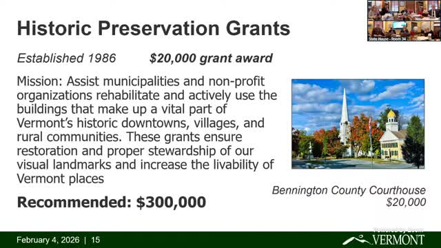 Division for Historic Preservation outlines grant programs that support repair of community buildings and barns