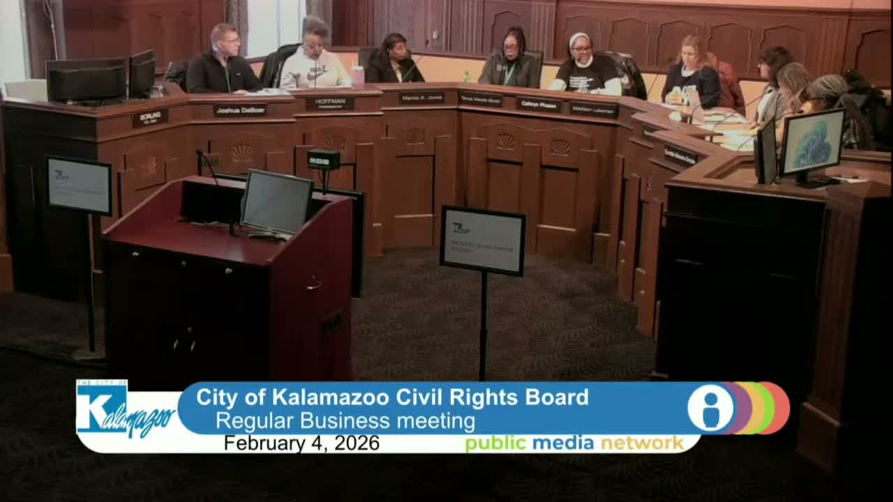 Kalamazoo Civil Rights Board elects chair, names new vice chair and aims to speed complaint referrals