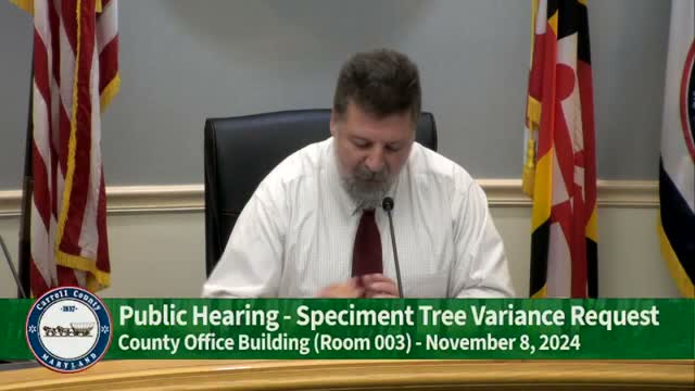 Neighbors urge denial of variance to remove four specimen trees for proposed church in Carroll County