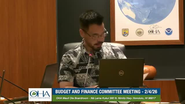 OHA committee approves $500,000 for permitted interaction group to plan negotiations and advocacy on military land leases