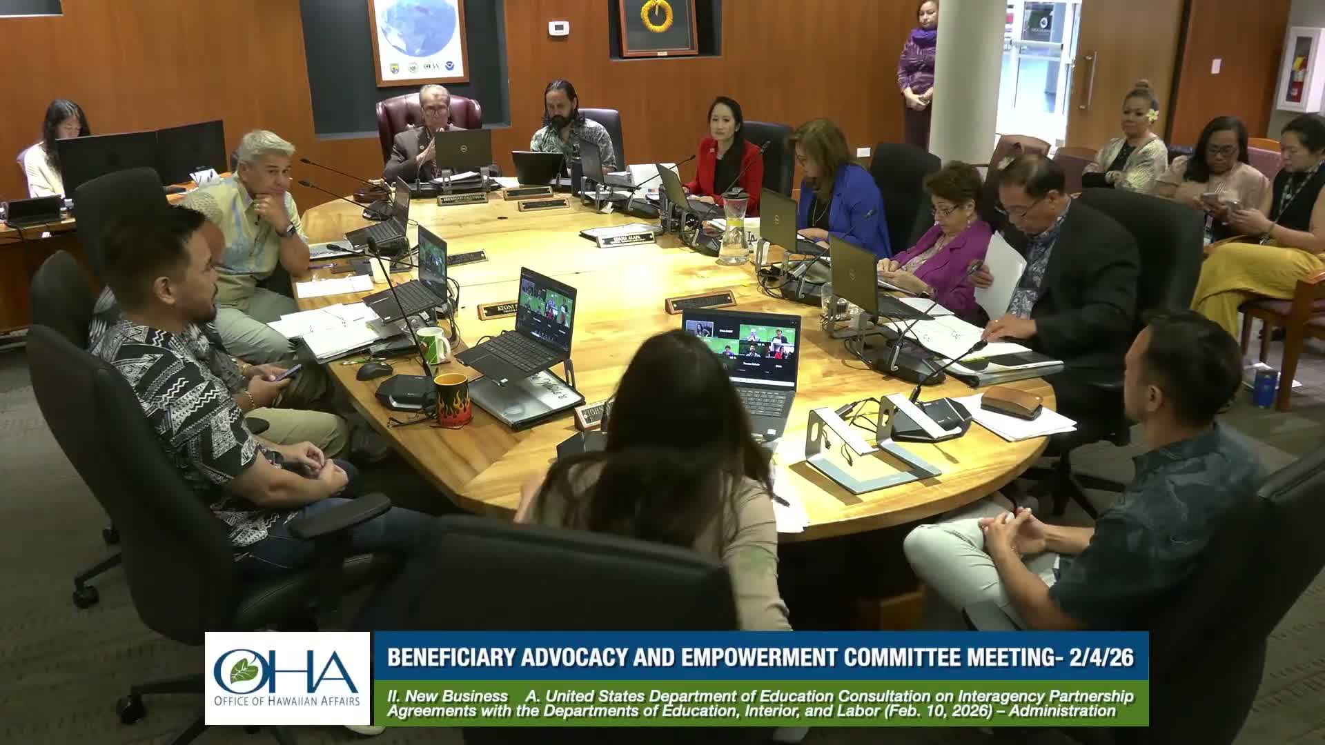 OHA warns federal education reorganization could disrupt Native Hawaiian programs; trustees ask for D.C. presence