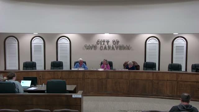 Cape Canaveral board notes vice-chair vacancy and moves to approve minutes