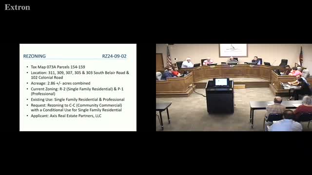 Planning Commission recommends South Villa Road rezoning to allow community commercial development with conditions