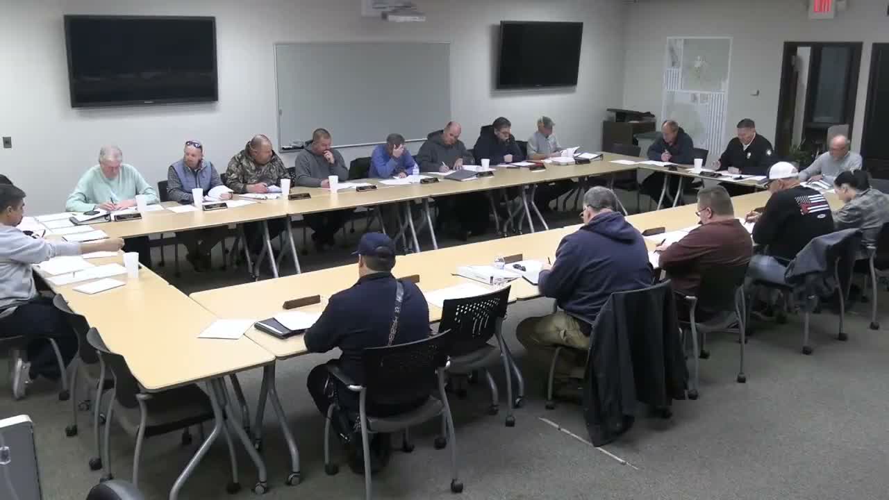 Commission reviews training schedule and vehicle maintenance; Ladder 3 remains out of service
