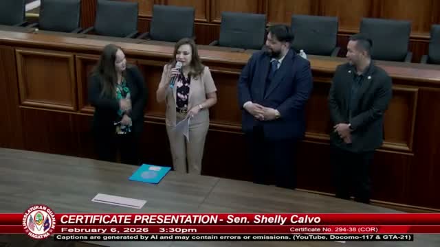 Guam Legislature Honors Jane Therese Flores for Seven Years Leading Bureau of Women’s Affairs