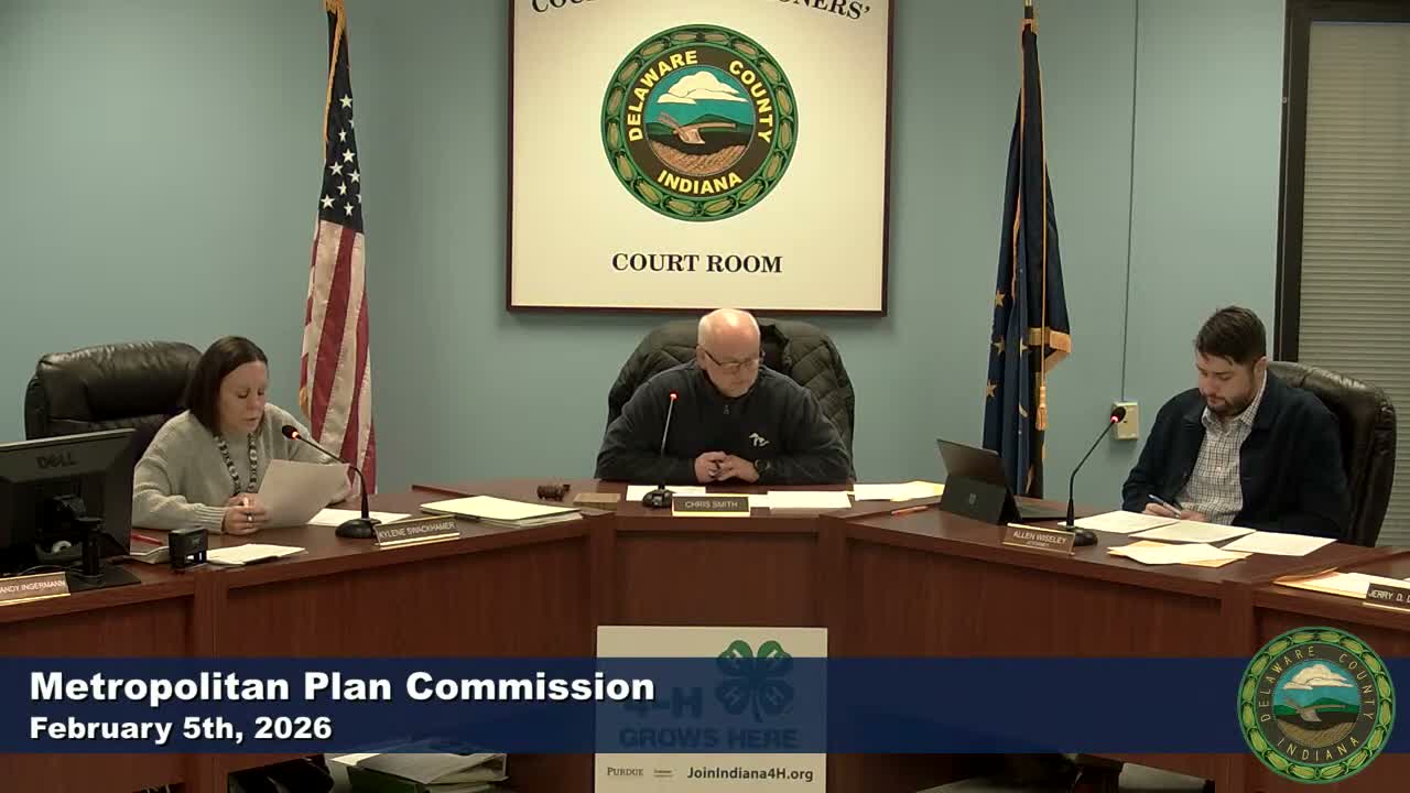 Muncie-Delaware Planning Commission backs vacating sections of 1837 Mount Pleasant plat