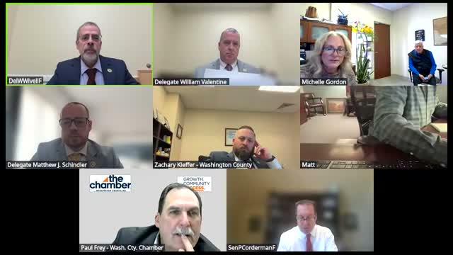 County administrator asks delegation to act on deferred commissioner appointment; Hagerstown Airport parking fee confirmed at $5 a day